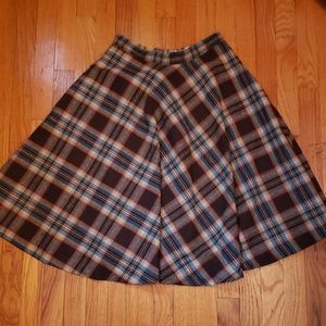 Vintage Plaid Skirt
